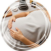 Bain enveloppé bébé